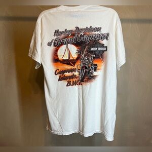 Harley Davidson of Grand Cayman Islands B.W.I 2013 Graphic Men’s T-Shirt|Size:M